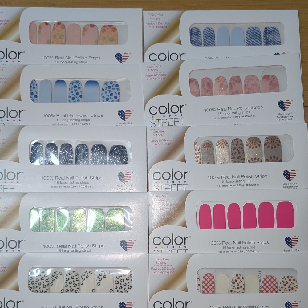 Color Street Nail Polish Strips Variety Pack - Mixed Colors